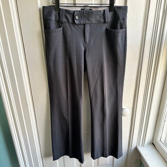 Banana Republic Trouser No 323 Martin Fit Flare Trousers Charcoal - Picture 2 of 9